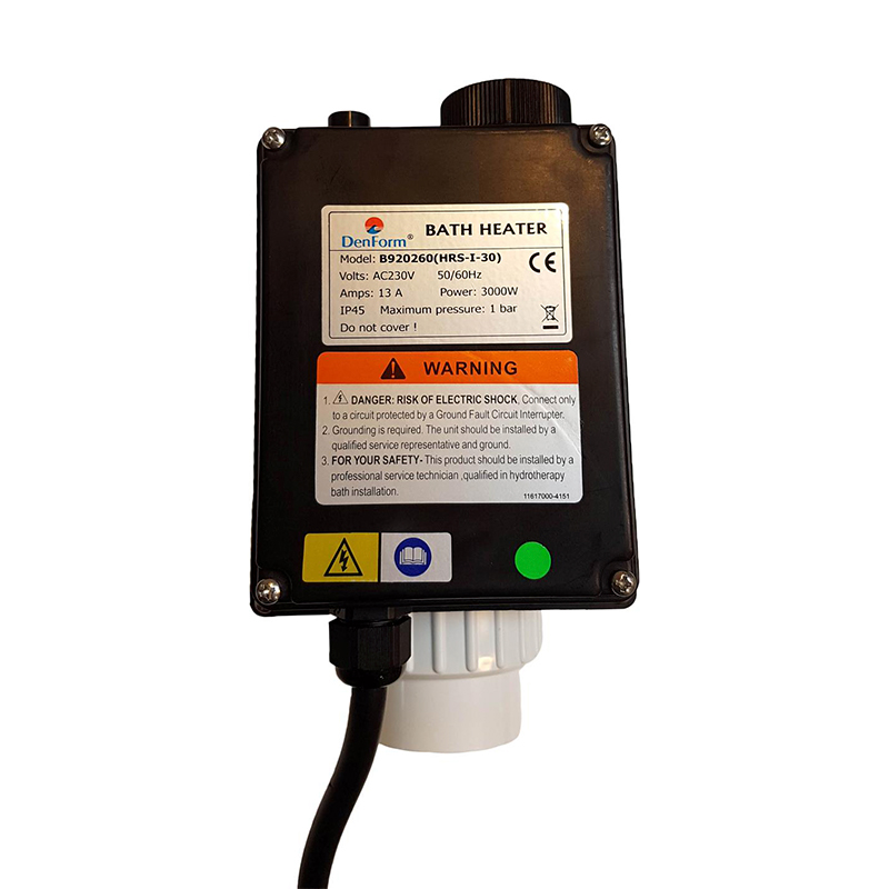 Varmeelement, 3 kw m/term.+flowmåler Varmeelement, 3 kw m/term.+flowmåler