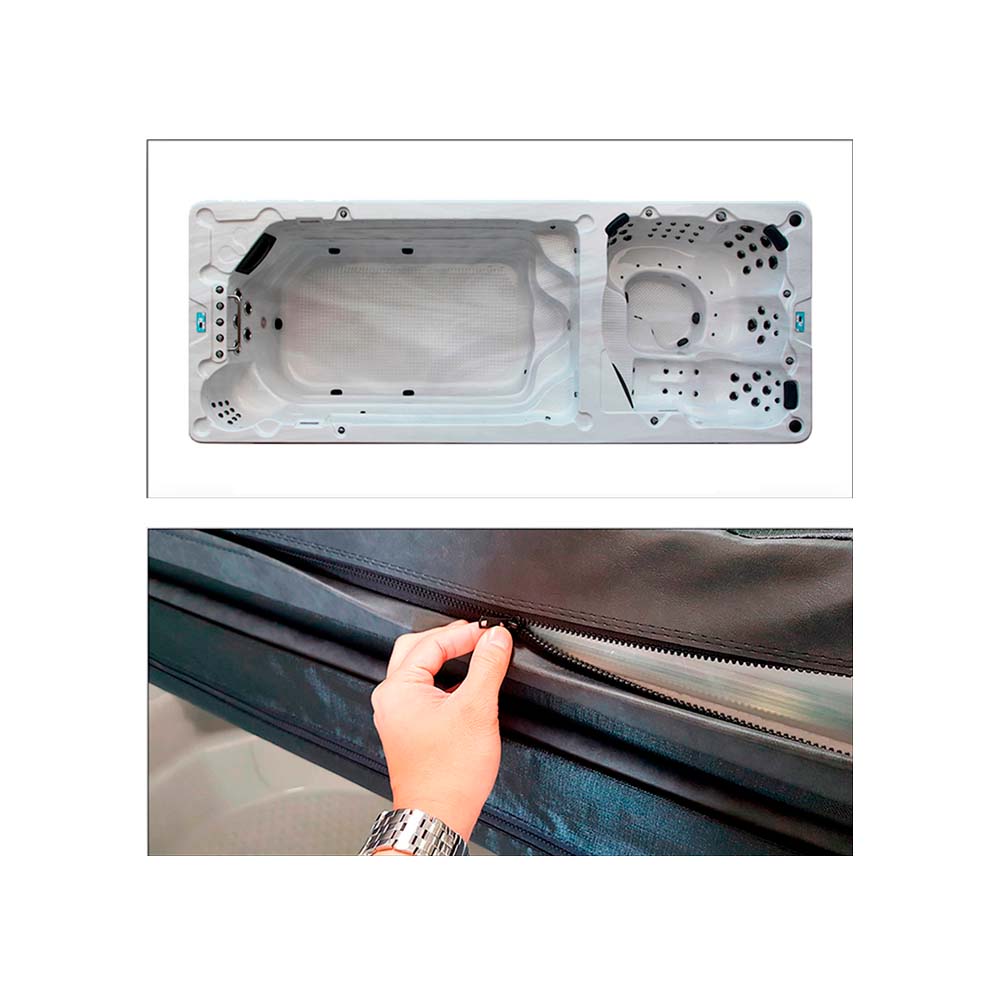 Trekk til swimspa 228 x 594 cm - Mørkegrå Trekk til swimspa 228 x 594 cm - Mørkegrå