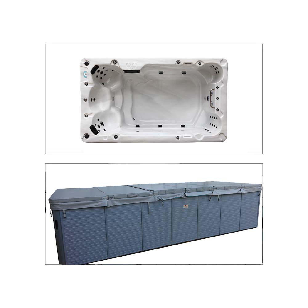Lokk til swimspa 228 x 390 cm - Grå Lokk til swimspa 228 x 390 cm - Grå