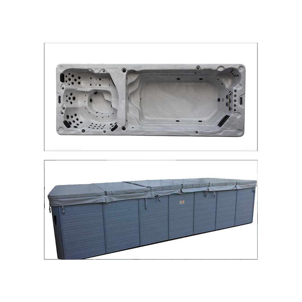 Lokk til swimspa 228 x 594 cm - Grå