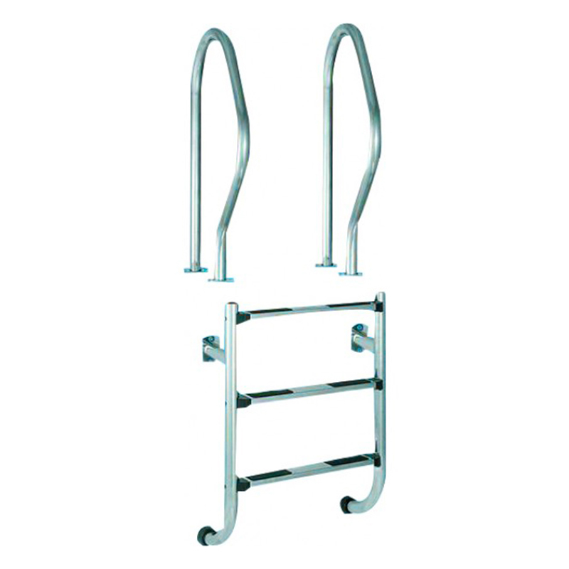 Bassengstige todelt med 3 trinn