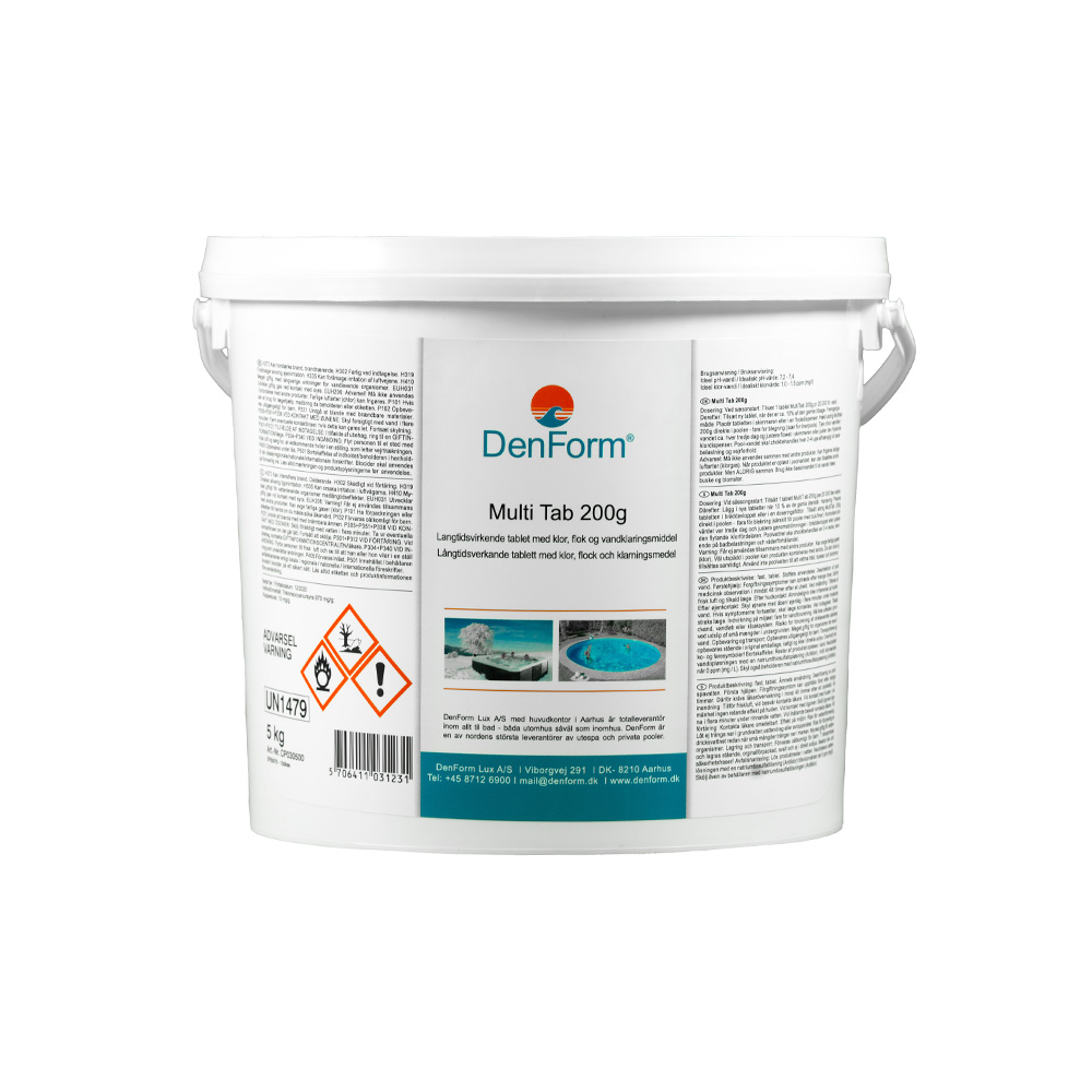 Triklor tabletter - 200g, 5 kg. Triklor tabletter - 200g, 5 kg.